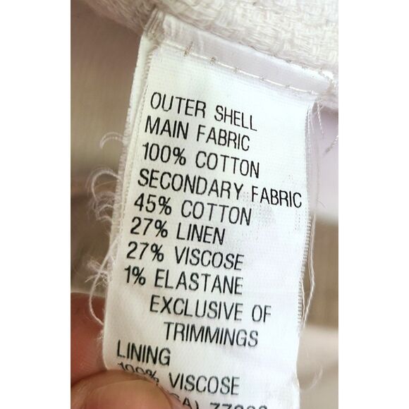 Zara Woman White Cotton Jacket XS Pockets Coastal Grandma Quiet Luxury Soft Girl - Picture 5 of 5